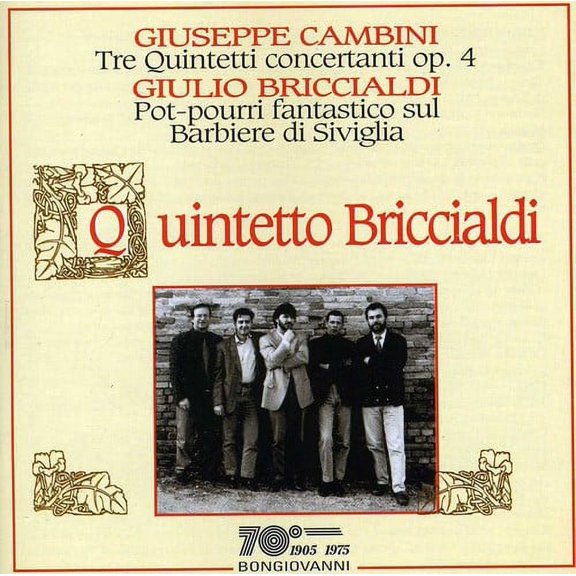 Quintetto Briccialdi - Tre Quintetti Concertanti Op 4 Per Flauto Oboe - Music & Performance - CD
