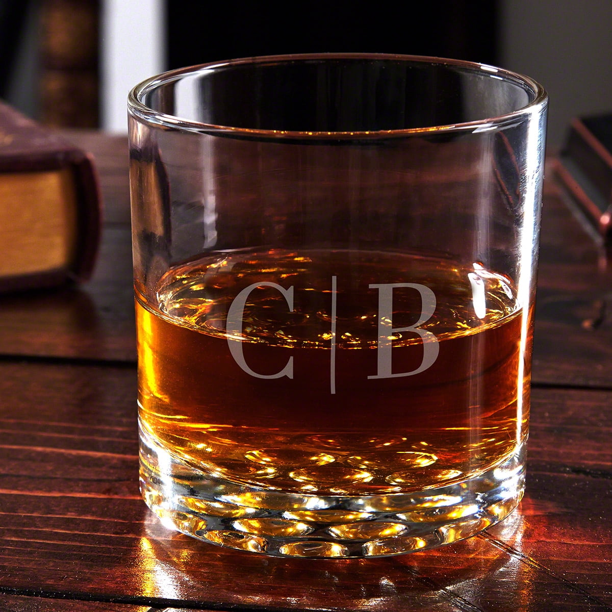 Quinton Monogram Engraved Whiskey Glass