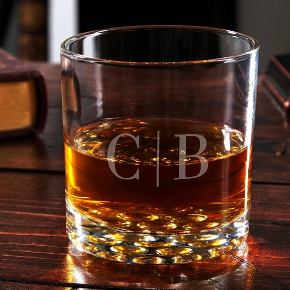 Quinton Monogram Engraved Whiskey Glass