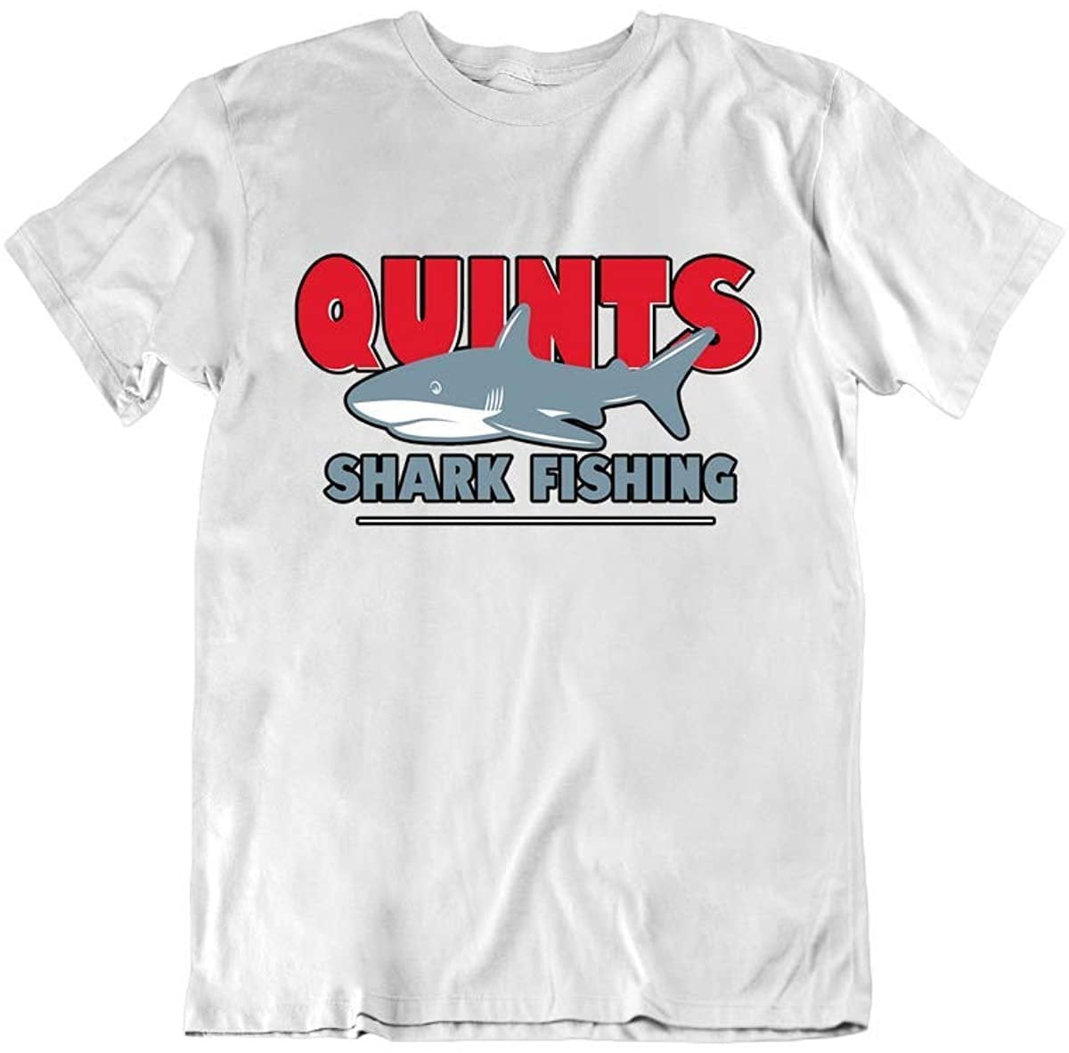 Quints Shark Fishing Funny Novelty Humor Fashion Design Cotton T