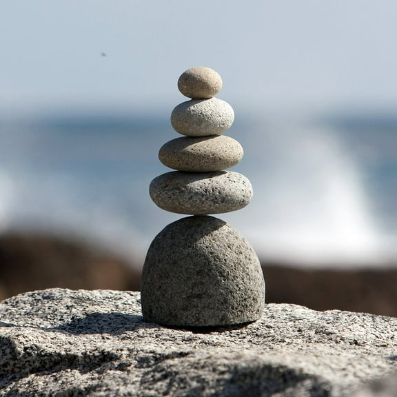 Quintuple Rock Cairn Sculpture