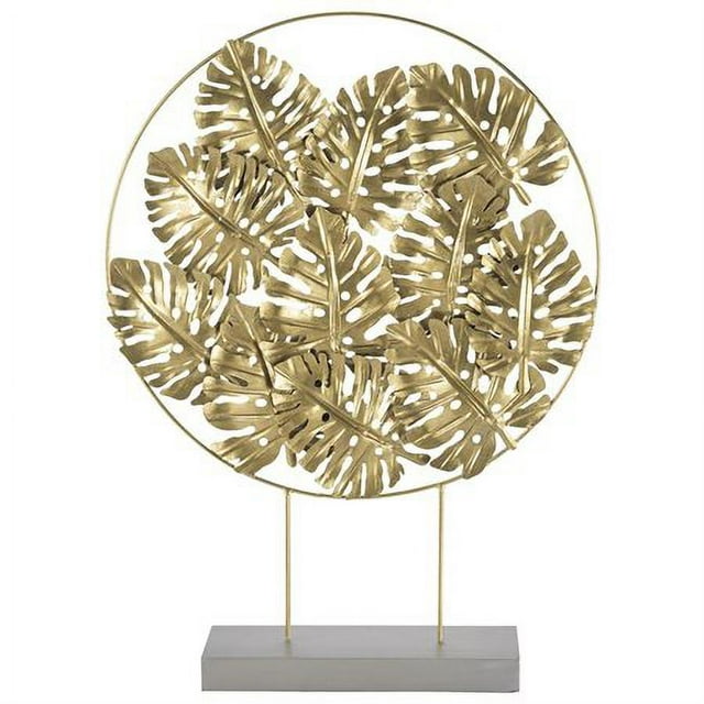 Quintus Gold Foliage Sculpture