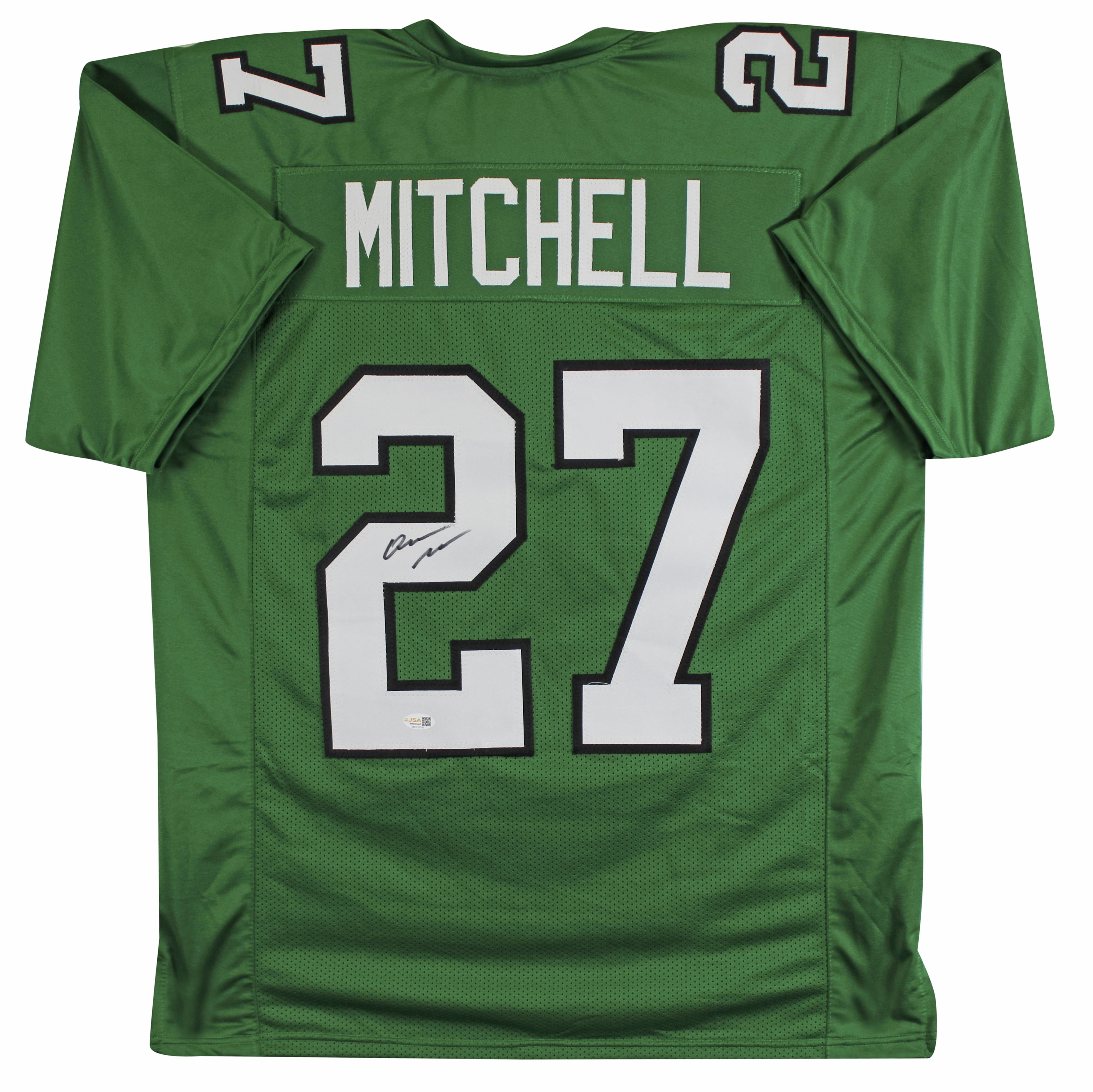 Quinyon Mitchell Authentic Signed Kelly Green Pro Style Jersey JSA ...