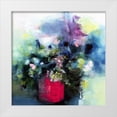 thumbnail image 1 of Quinzin, Marianne 12x12 White Modern Wood Framed Museum Art Print Titled - Flowers In a Pink Pot, 1 of 4