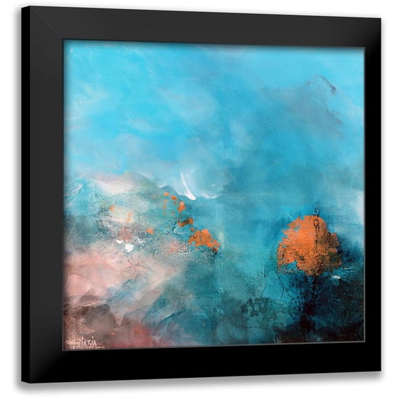 Quinzin, Marianne 15x15 Black Modern Framed Museum Art Print Titled - Silence is Golden
