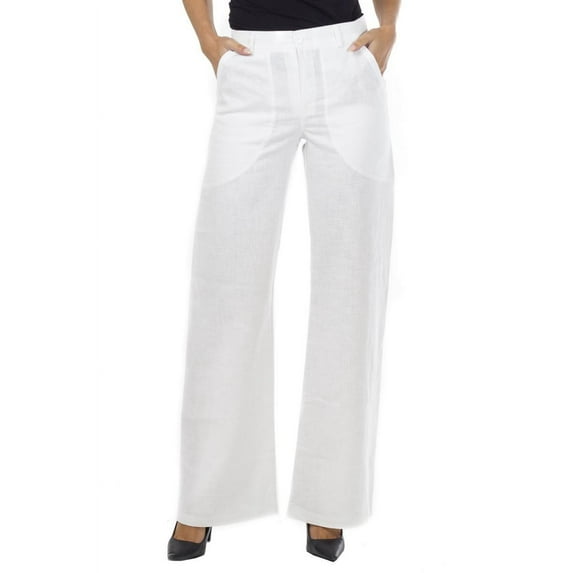 Quiosque Women's White Trousers - 40