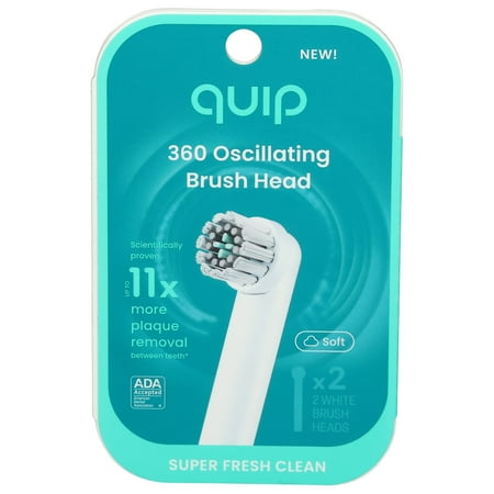 Quip 360 Oscillating Brush Head Refill 2 Pack - 2 ea (Packaging May Vary)