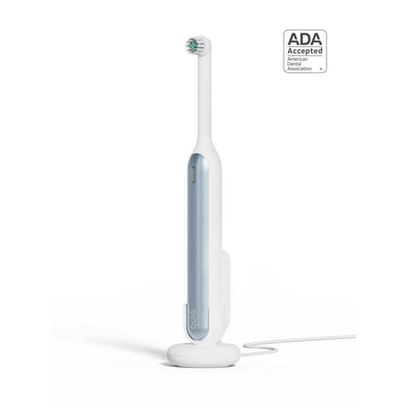 quip Electric Toothbrush, Rev Oscillating, Rechargeable, Compact Head, Adult, Blue Mist