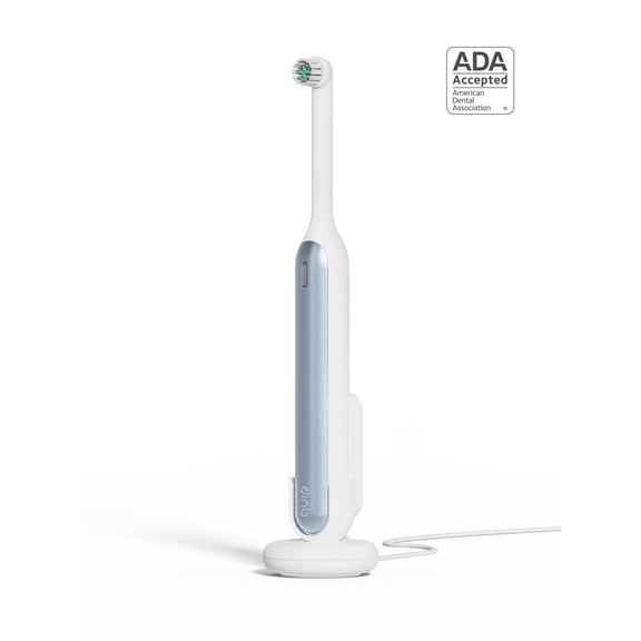 quip Electric Toothbrush, Rev Oscillating, Rechargeable, Compact Head, Adult, Blue Mist