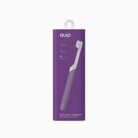 Quip Kids Electric Toothbrush with Built-In Timer, Purple Plastic