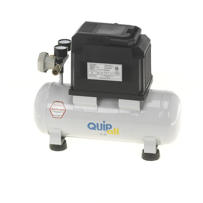 Quipall 2-.33 1/3 HP 2 Gallon Oil-Free Hotdog Air Compressor Quipall 2-.33 1/3 HP 2 Gallon Oil-Free Hotdog Air Compressor
