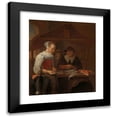 thumbnail image 1 of Quirijn Van Brekelenkam 12x14 Black Modern Framed Museum Art Print Titled - The Fishwife (1650 - 1670), 1 of 5