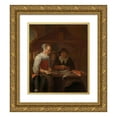 thumbnail image 1 of Quirijn Van Brekelenkam 15x17 Gold Ornate Wood Frame and Double Matted Museum Art Print Titled - The Fishwife (1650 - 1670), 1 of 4