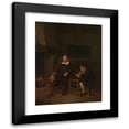 thumbnail image 1 of Quirijn Van Brekelenkam 15x18 Black Modern Framed Museum Art Print Titled - Interior with Two Men by the Fireside (1664), 1 of 5