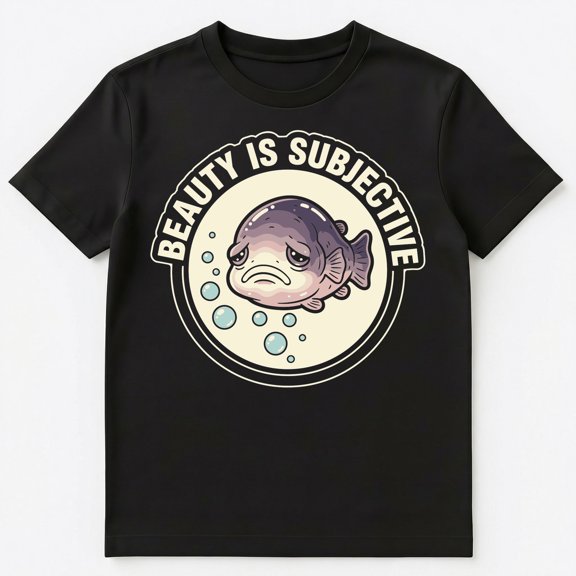 Quirky Blob Fish Art Embraces Unique Beauty Unisex T-Shirt