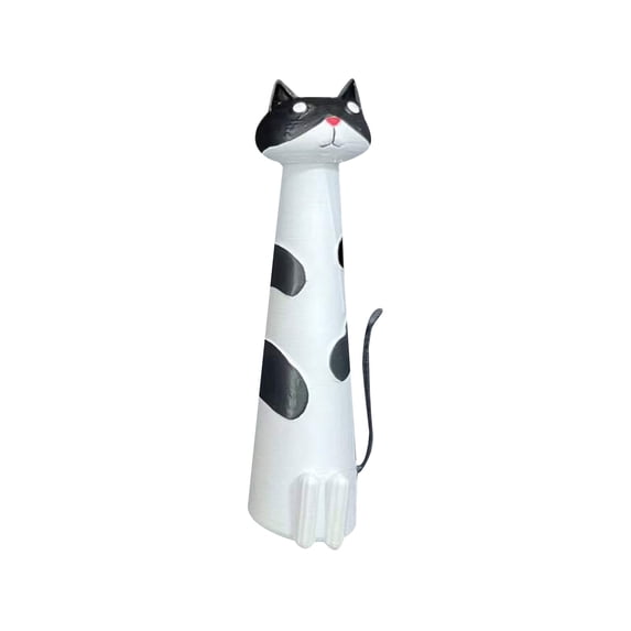 Quirky Cat Vase,Cat Flower Vase,Whimsical Cat Decor Small Planter,7.1 Inch Funny Kitty Planter for Desk,Shelf,Boho Home Decor,Whisker Shaped Flower Vases,Adorable Gifts for Women,Lover(B)