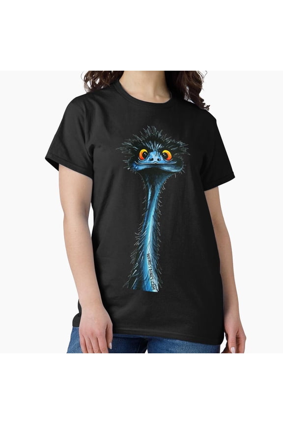 Quirky Emu T-Shirt | Funny Bird Lover Gift | Unique Animal Art Tee | Weird Tanks Design H446, for Unisex, Up to Size 5XL
