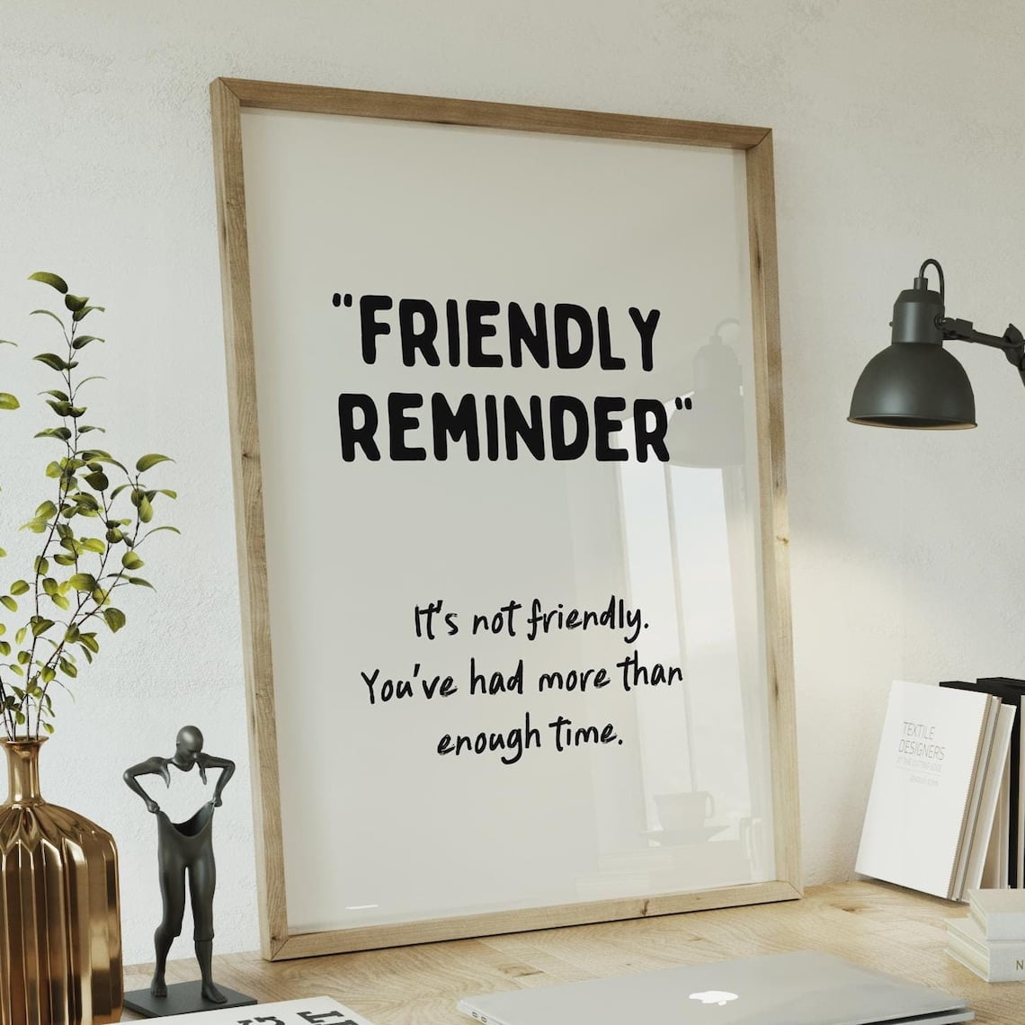 Funny Desk Sign - Panic At The Desk-o Mental Health Office Decor For Coworkers