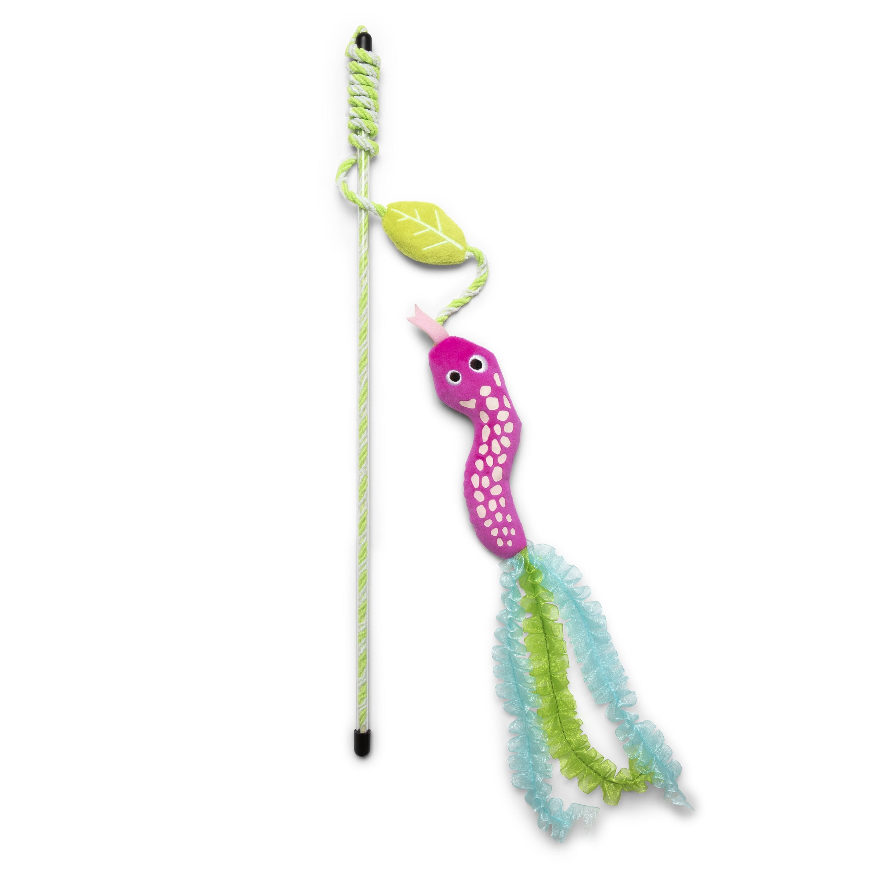 Quirky Kitty Glowing Forest Glow Snake Wand Night Play Catnip Cat Toy, Pack of 1, Glow Snake Wand