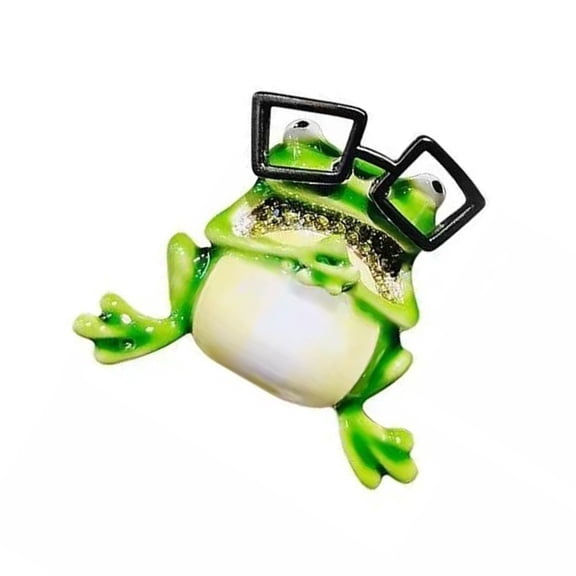 Quirky Metallic Frogs Jewelry Pin Creative Animal Design Enamel Animal Pin Jewelry For Modern Style Enthusiasts