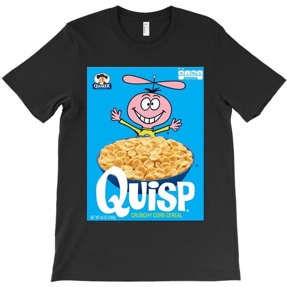 Quisp Cereal Funny Mascot Figure Graphic Novelty Art Design H31829 T-Shirt, for Men and Women, Up to Size 5XL