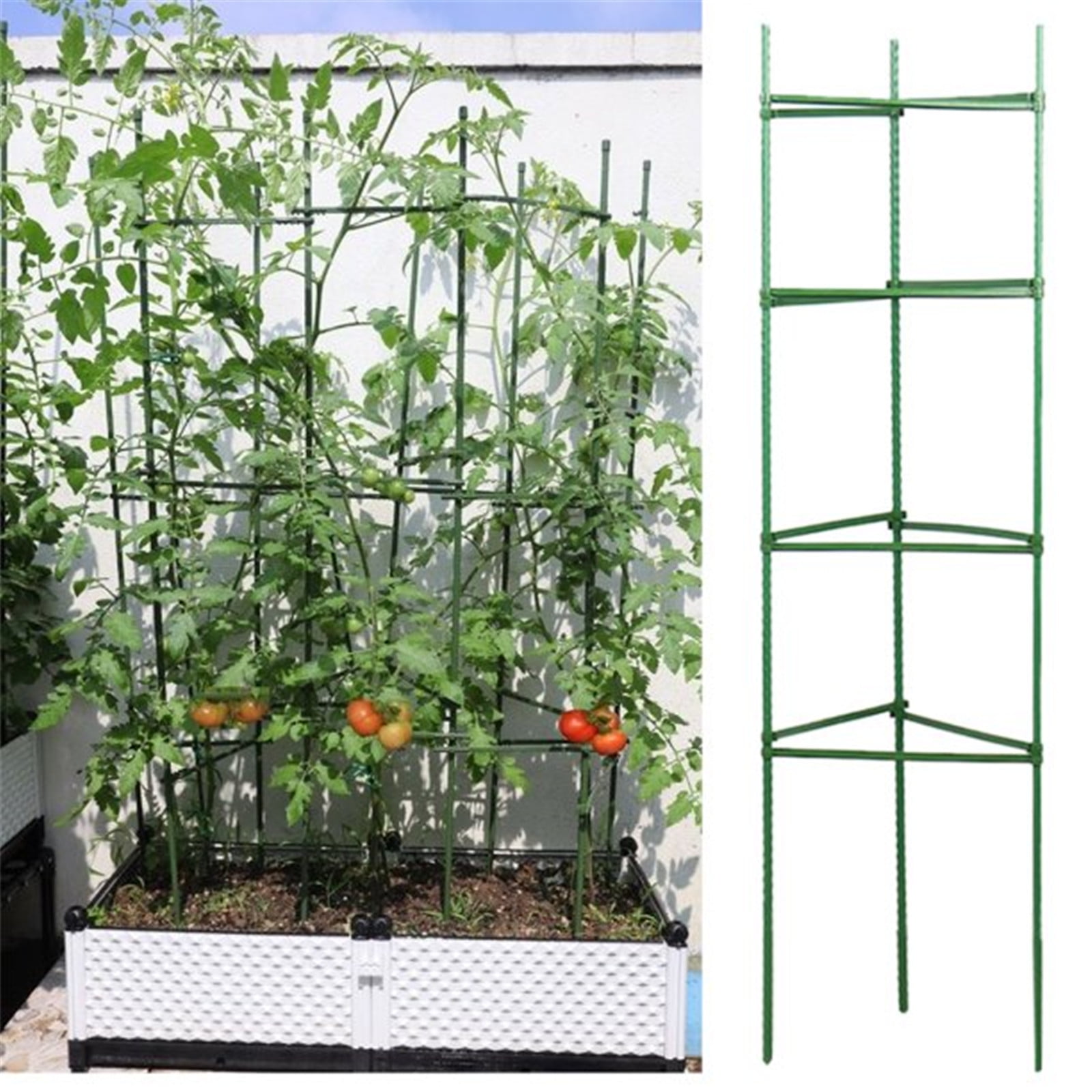 Quistrepon 12 Pcs Garden Vegetables Stakes for Plant Cage Support