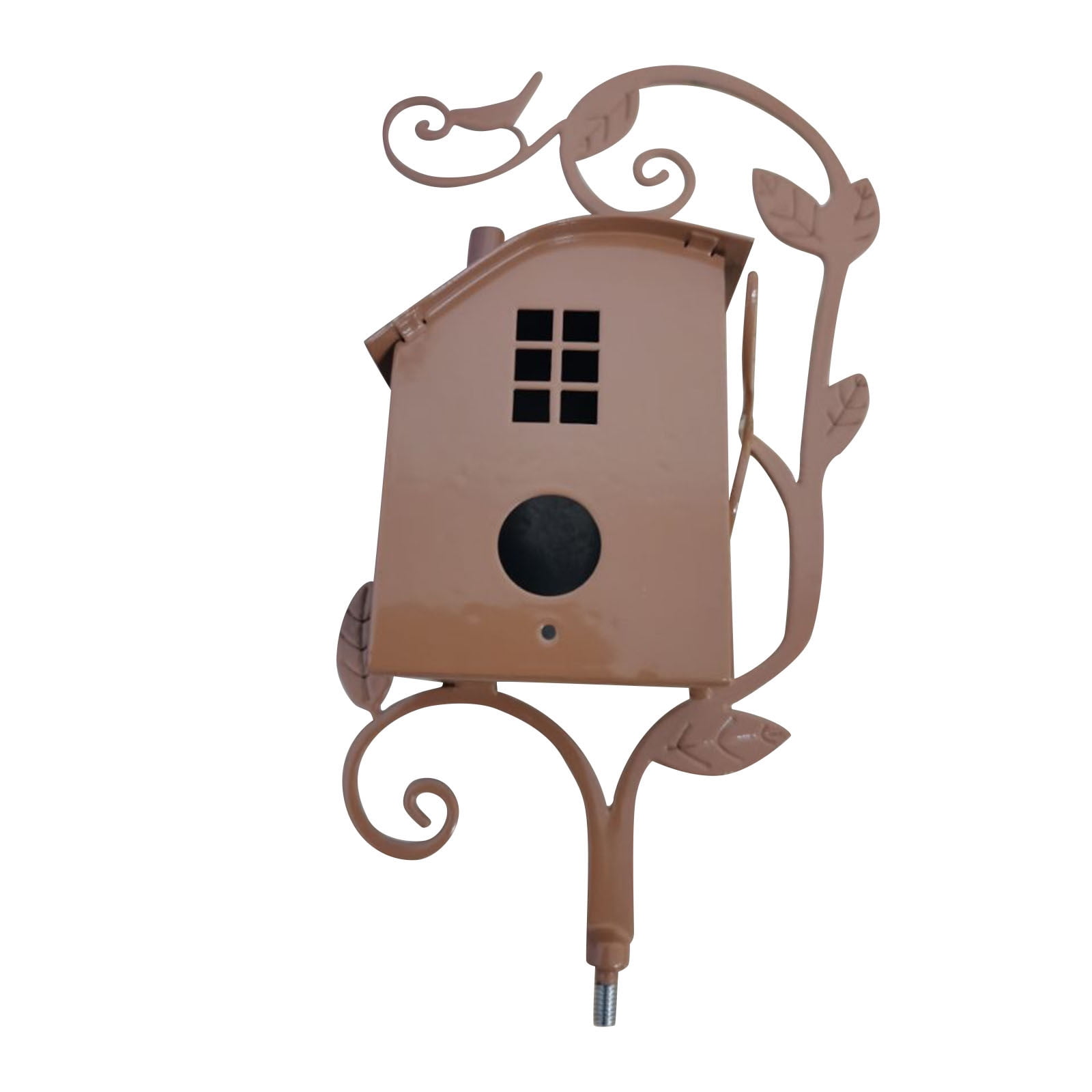 Quistrepon Birdhouse Garden Stakes, Metal Bird House with Pole, Large