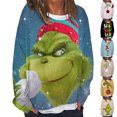 Quistrepon Christmas Grinch Shirts for Women, Women's Casual Fashion