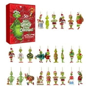 Quistrepon Christmas Ornaments,Christmas Advent Calendar 2023, Christmas Countdown Calendar For Kids Adult, 24 Days Of Christmas Advent Calendar, 24PC Cute CartoonFigures Doll Xmas Vacat