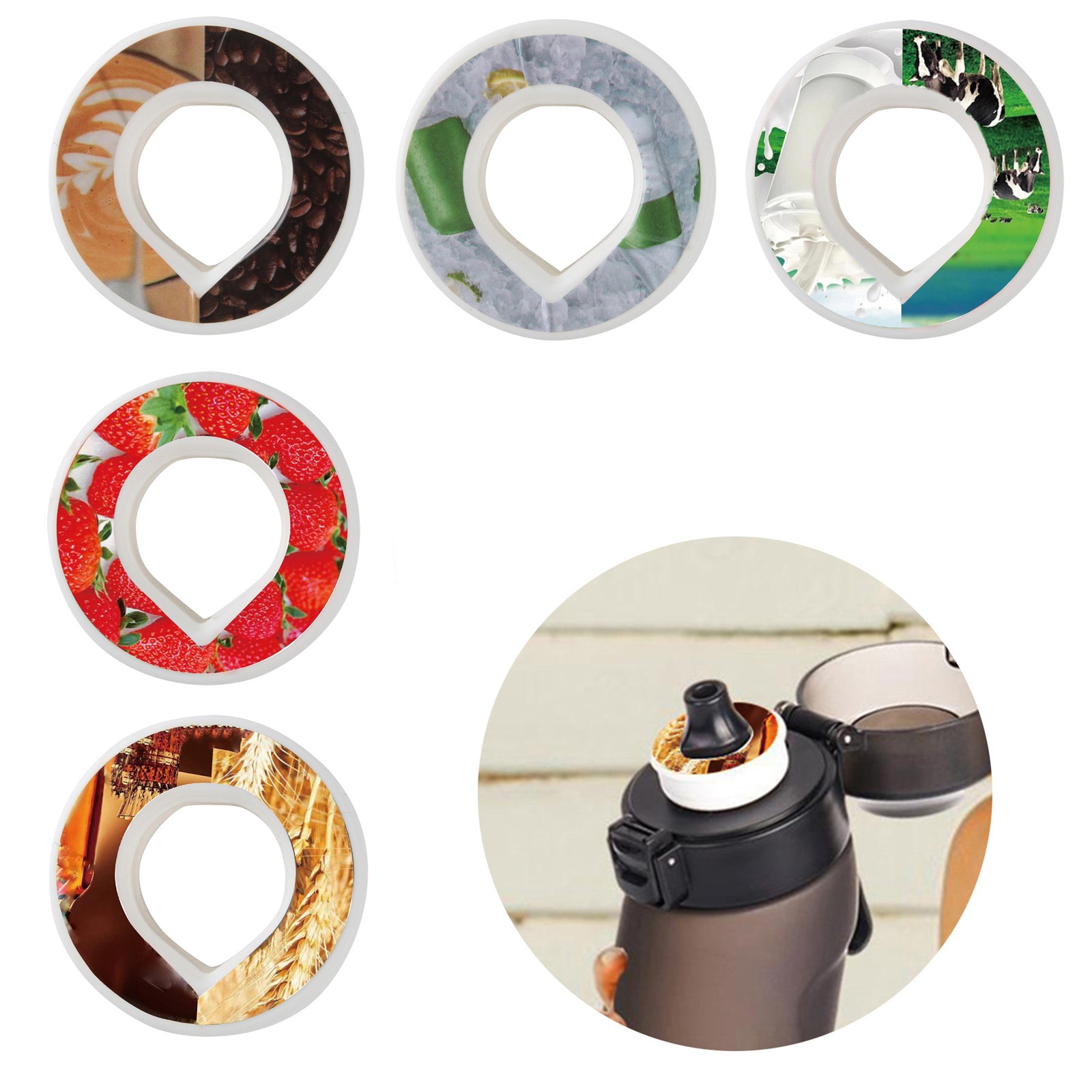 Quistrepon Pack of 5 Water Bottle Taste Pods Pack Accessories