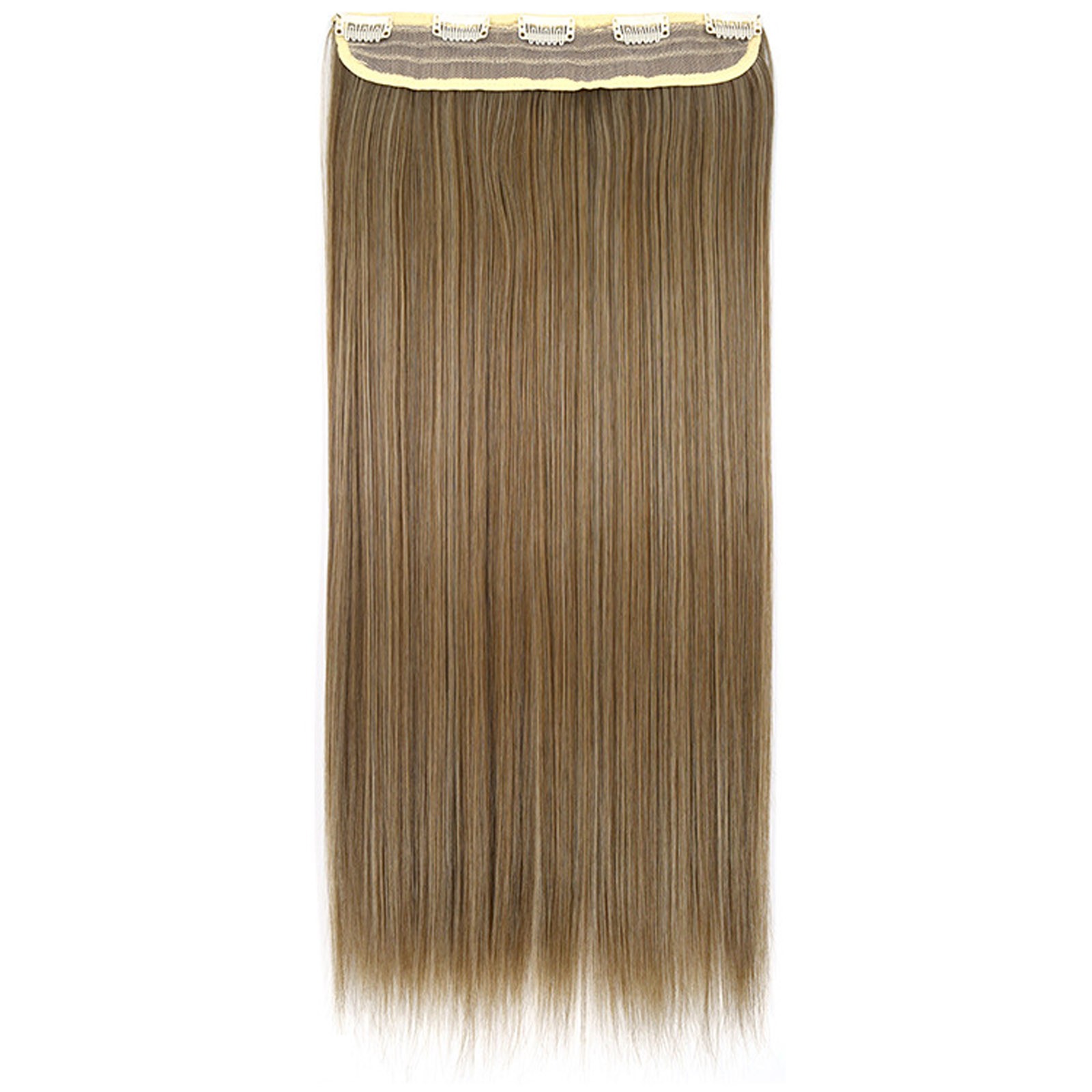 Quistrepon Wigs Human HairFemale Long Straight Hair FiveClip Hair Extension OnePiece Clip Hair