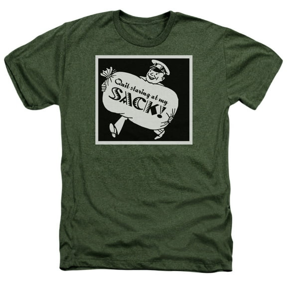 - Quit Staring At My Sack - Heather Short Sleeve Shirt - Large