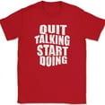 thumbnail image 1 of Quit Talking Start Doing T-Shirt Motivational Business Doer Text Tee - Red, 4XL, 1 of 1