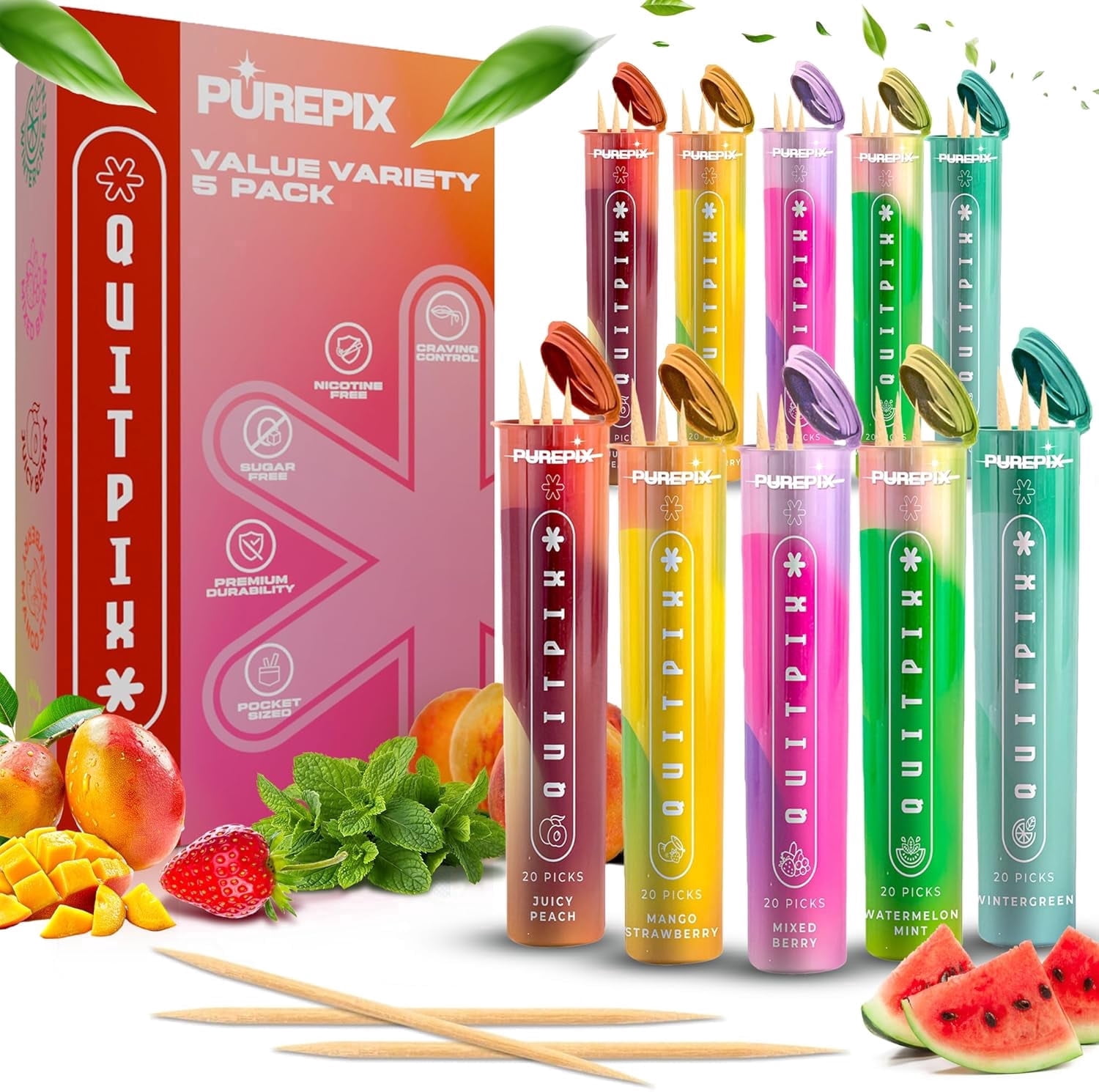 cigarette oral fixation replacement Cigtrus Craving Relief - Quit Smoking Aid 4 Flavor Variety Pack - Tobacco & Nicotine Free Natural Support Stop Smoking Aids that Work