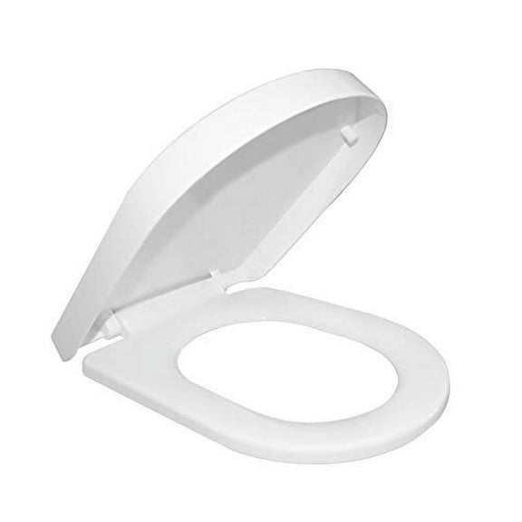 Quite-Close Round Toilet Seat For HOROW HWMT-8733S HWMT-8733/HT1000 (10'' Rough-in)HT100S Compact Toilet, Plastic