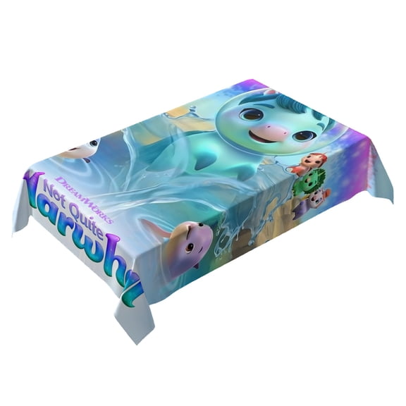 Not Quite Narwhal-theme square tablecloth has an iconic print, fits most tables, and is easy to care for perfect gifts for fans friends and family55" x 71"140*180cm