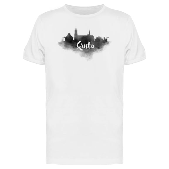 Quito City Skyline Landmark T-Shirt Men -Image by Shutterstock, Male XX-Large