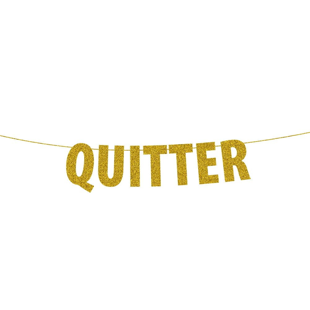 Quitter Banner, Happy Retirement Party Bunting Sign, Funny Retirement ...