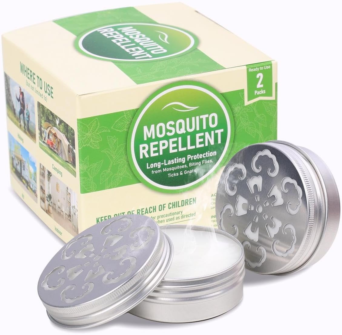 Quivanta Mosquito Repellent, Peppermint Oil to Repels Mosquitos, Ticks
