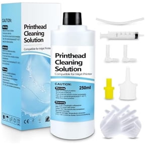 Quivanta Printhead Cleaning Kit for Epson HP Canon Inkjet Printer Head Cleaner, 250 ml Printhead Cleaner Kit, Print Head Cleaning Solution, Printer Nozzle Liquid, Printer Clean for Inkjet Printer
