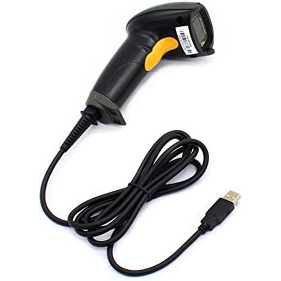 Quivanta USB Laser Barcode Scanner Wired Handheld Bar Code Scanner Reader Black