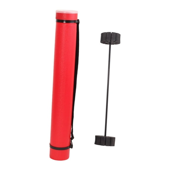 Quiver Tube Arrow Case Carrier Retractable Design Adjustable Length for Outdoor Adult Archery Practice Red