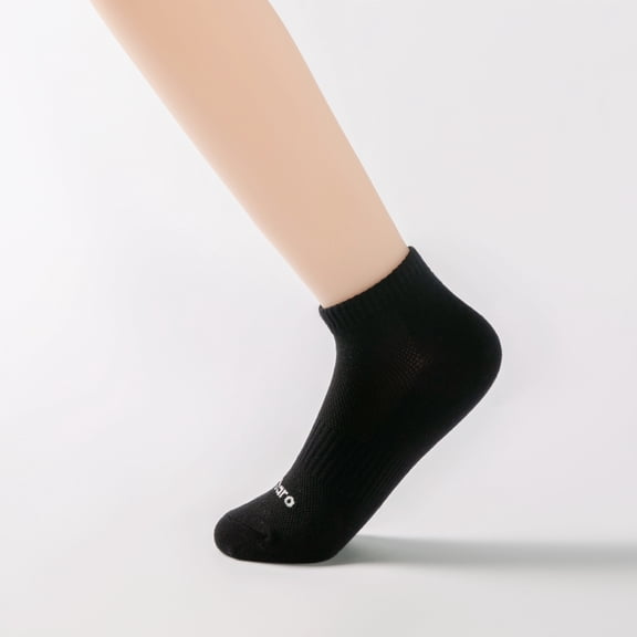 Quivnbaro Black White Socks Lightweight Comfortable Breathable for Men Women Casual  Everyday Wear