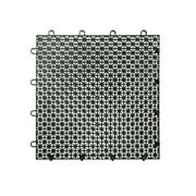 Quix Interlocking Indoor/Outdoor Floor Tiles, Patio Flooring, Garage Tile, Decorative Mat, Sports Court Flooring Solution 12 in. x 12 in. (9-Pack)