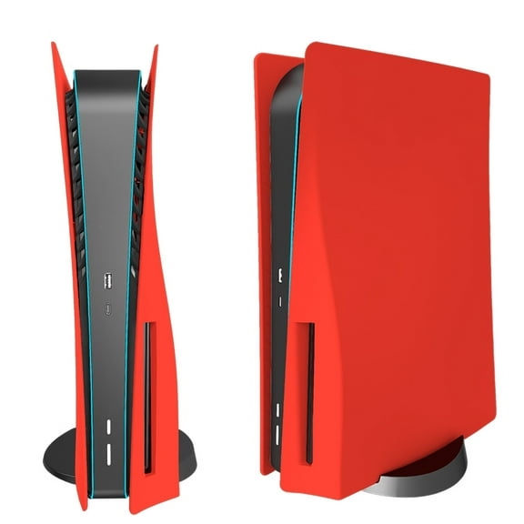 Quixal Disc Edition Faceplate Cover for PS5 Console, Starlight Red