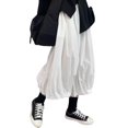 thumbnail image 1 of Quixlent Women Bloomer Elastic High Waist Wide Leg Trousers with Pockets Solid Color Loose Fit Casual Pants Work Travel Daily Wear, 1 of 8