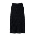 thumbnail image 1 of Quixlent Women Midi Skirt High Waist Straight Leg Hip Wrapped Knitting Skirt Solid Color Autumn Skirt Versatile Daily Wear, 1 of 8