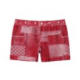 thumbnail image 1 of Quixlent Women Shorts Elastic Tight Fit Imitation Denim Bottom Shorts Seamless Perfect Body Curve Shorts Daily Wear, 1 of 8