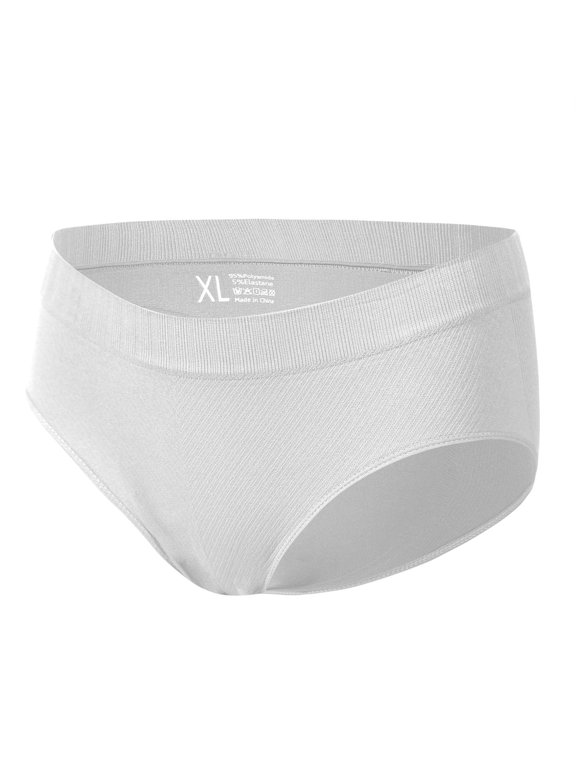 Women Underpants Seamless Solid Color Soft Breathable Low Waist Cotton Crotch Moisture-wicking Elastic Lady Briefs Sports Panties Female Underwear