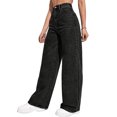 thumbnail image 1 of Quixlent Women's Wide Leg Jeans High Waisted Stretchy Boyfriend Denim Pants Straight Leg Loose Baggy Jeans with Pockets, 1 of 8